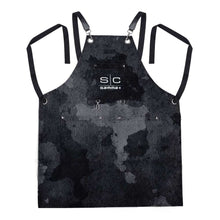 Load image into Gallery viewer, Stylecraft PROFESSIONAL HEAVY WEIGHT WATERPROOF BARBER OR SALON HAIR CUTTING APRON BLACK CAMO