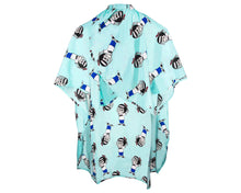 Load image into Gallery viewer, Suavecito Mascot Club Blue Barber Cape - Kid's