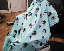 Load image into Gallery viewer, Suavecito Mascot Club Blue Barber Cape - Kid's