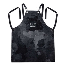 Load image into Gallery viewer, Stylecraft PROFESSIONAL HEAVY WEIGHT WATERPROOF BARBER OR SALON HAIR CUTTING APRON BLACK CAMO
