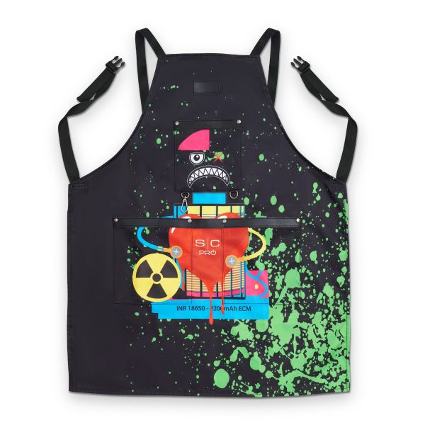 Stylecraft Radioactive Barber & Stylist Apron Black