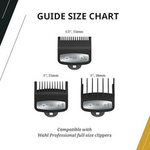 Load image into Gallery viewer, Wahl Premium Cutting Guide with Metal Secure Clip Combo Set #1/2, #1, #1 1/2

