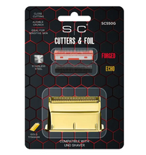 Load image into Gallery viewer, StyleCraft Uno Gold Titanium Foil Head + Crunchy + Forged Cutters SC550G
