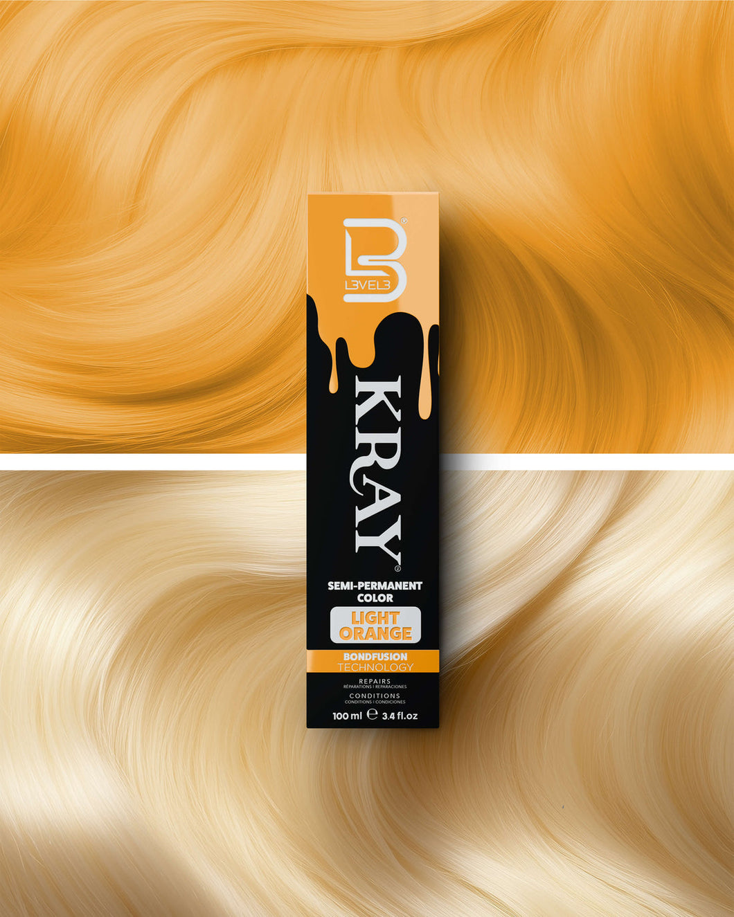 KRAY Semi-Permanent Color-LIGHT ORANGE
