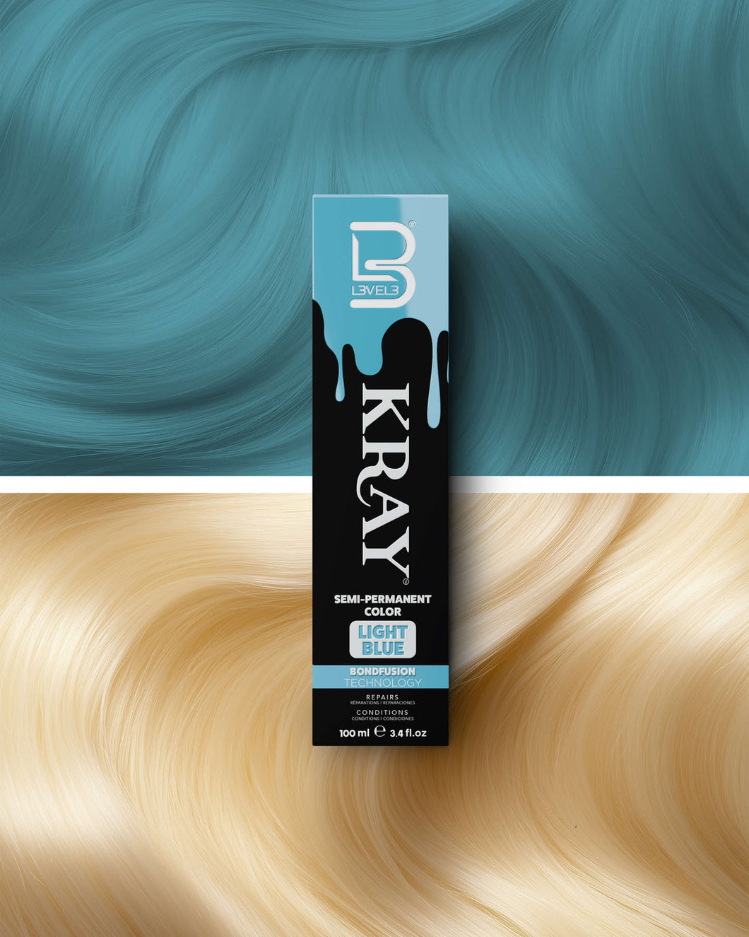KRAY Semi-Permanent Color- LIGHT BLUE