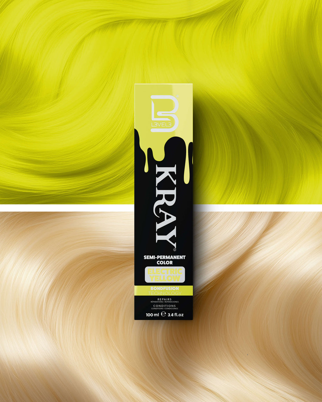 KRAY Semi-Permanent Color- ELECTRIC YELLOW