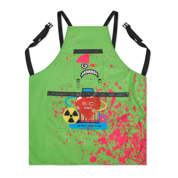 Stylecraft Radioactive Barber & Stylist Apron Green