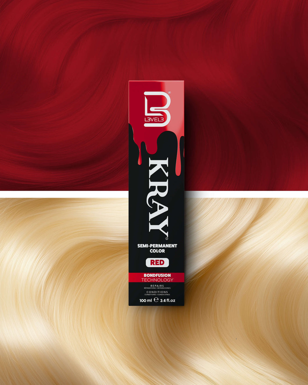 KRAY Semi-Permanent Color RED