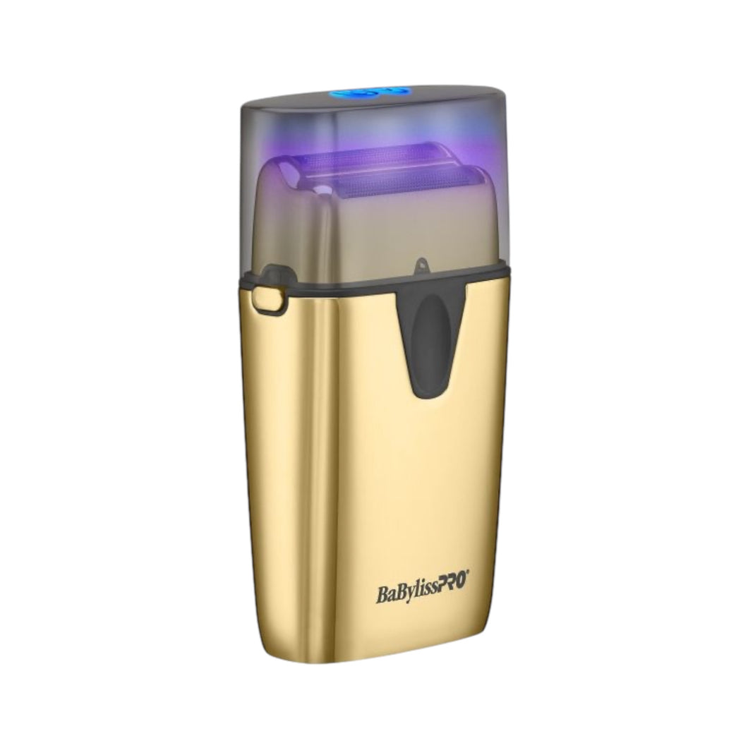 BaByliss Pro UVFOIL UV-Disinfecting Metal Double Foil Shaver Gold