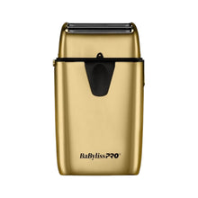 Load image into Gallery viewer, BaByliss Pro UVFOIL UV-Disinfecting Metal Double Foil Shaver Gold
