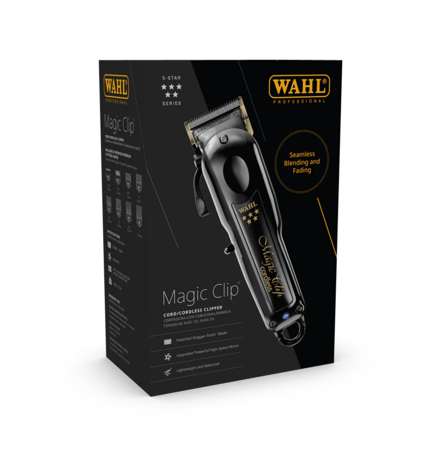 Wahl Professional 5 Star Magic Clip Cordless Clipper - Black (3026432 ...