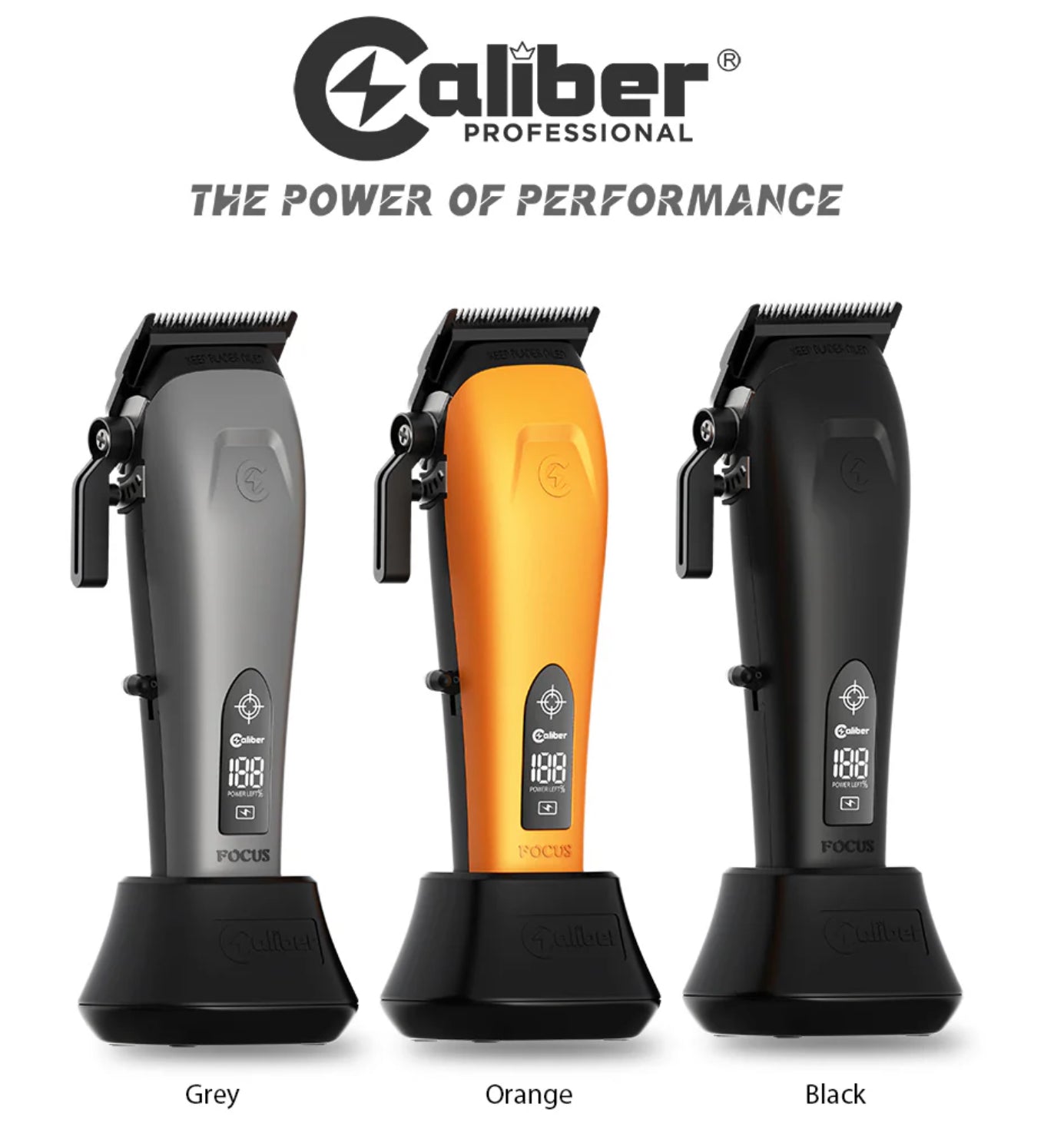 Caliber Focus Brushless Motor Clipper, 3 Color Lid – Arsenal Barber Supply