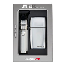 Load image into Gallery viewer, BabylissPro Limitedfx Silver Trimmer &amp; Double Foil Shaver
