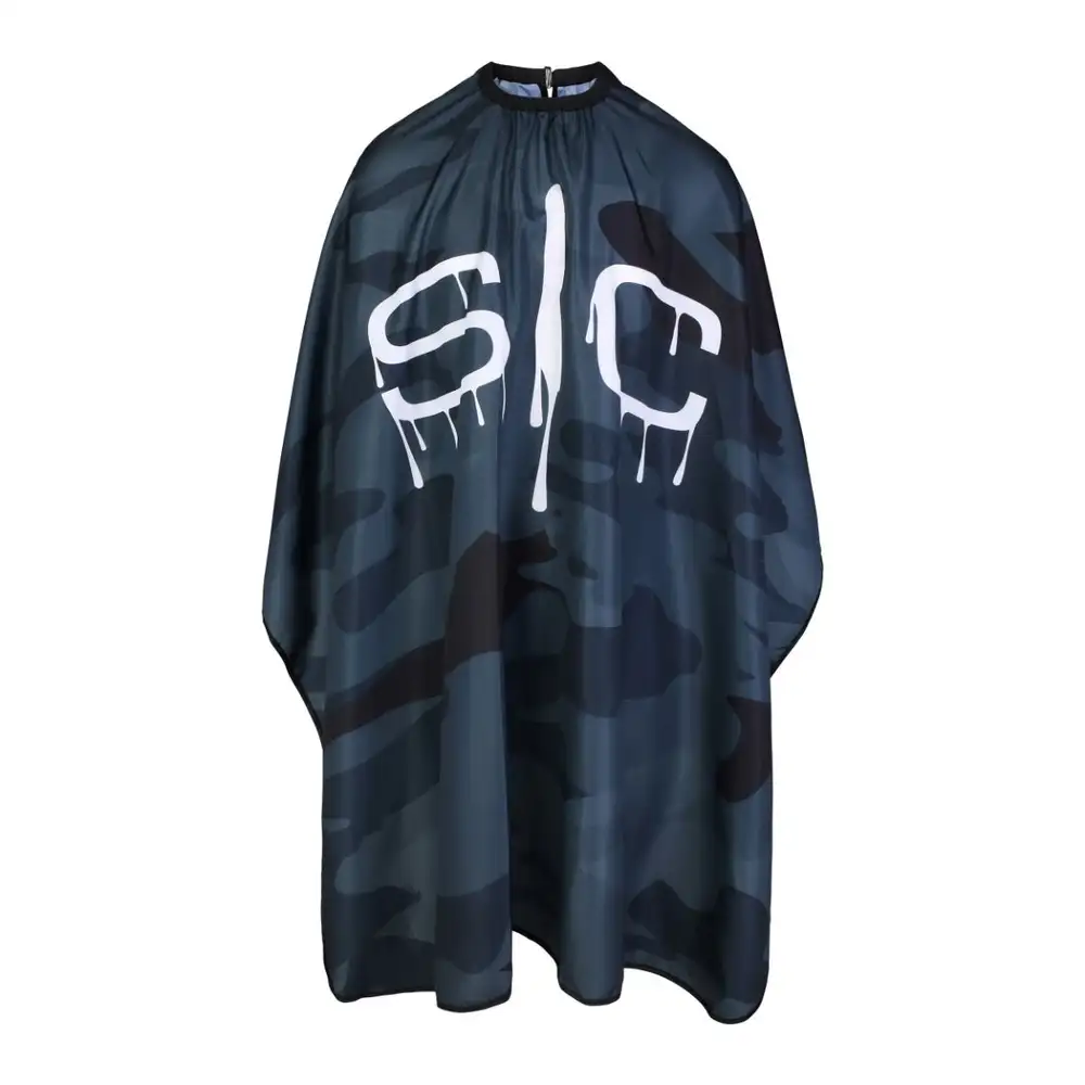 StyleCraft Professional Barber & Stylist Cape - Black Camo