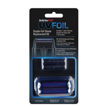 Load image into Gallery viewer, BaBylissPRO Replacement UV Double Foil Shaver Head Black
