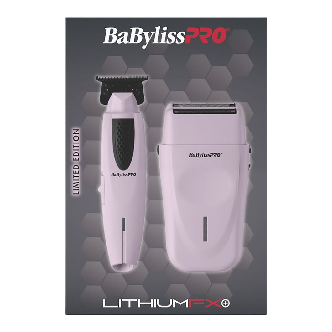 BaByliss PRO Limited Edition LithiumFX+ Trimmer & Double-Foil Shaver (Pink)