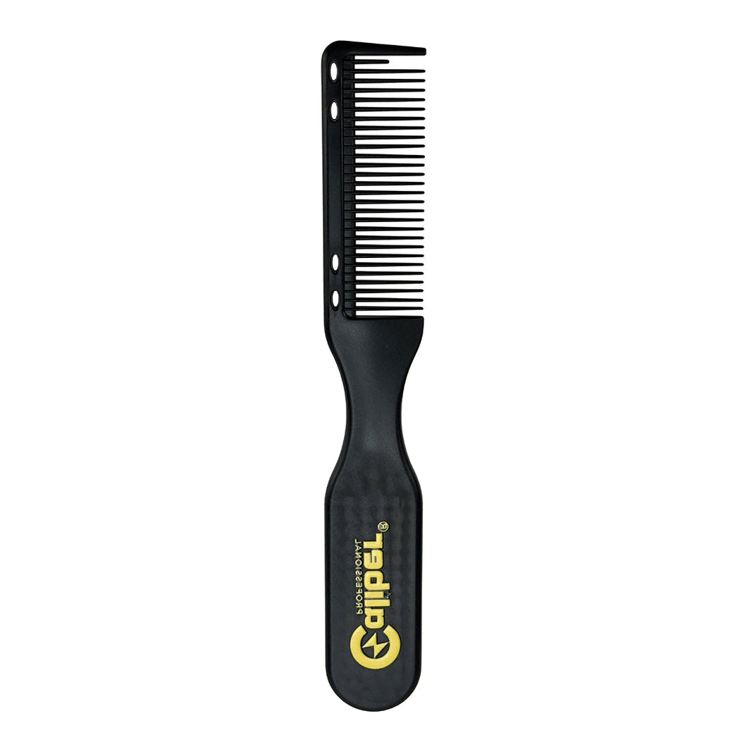 Caliber Barber Stylist Professional Hair Cutting Comb Brush 2-in-1 Black
