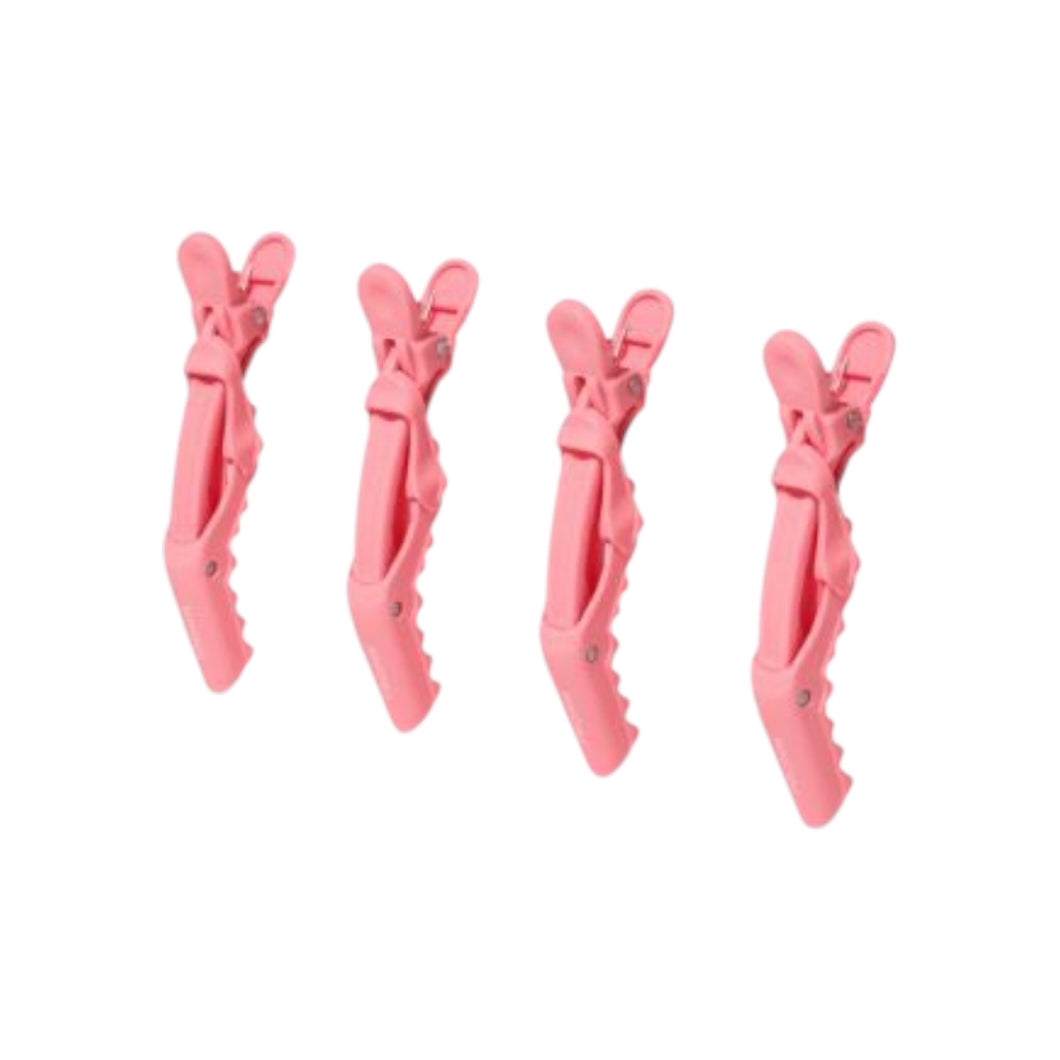 FROMM Soft Matte Gator Clips 4-PACK - PINK