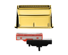 Load image into Gallery viewer, Gamma+ Gold Titanium Single Foil Head with Echo and Forged Cutters for the Uno Shaver
