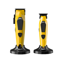 Load image into Gallery viewer, JRL Professional Diamante Cordless Clipper &amp; Trimmer Comb Set -Yellow
