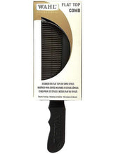 Load image into Gallery viewer, Wahl Professional Flat Top Comb Black
