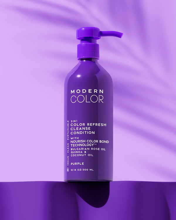 MODERN COLOR 3 In 1 Color Refresh, Cleanse Conditioner- Purple