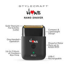 Load image into Gallery viewer, Stylecraft Pro Homie Single Foil Shaver USB-C Rechargeable #SC817B
