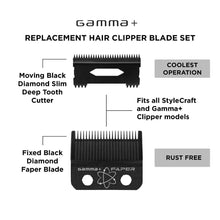 Load image into Gallery viewer, Gamma+ DLC Fixed Faper Blade + Moving Black Diamond Carbon Slim Tooth Cutter (GP520B)
