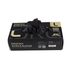 Load image into Gallery viewer, JRL Professional Nitrile Gloves - Black (100ct)
