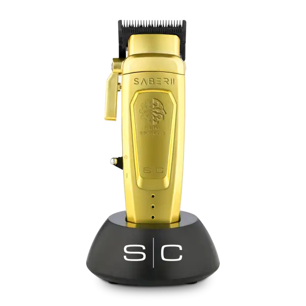 StyleCraft Saber 2.0 Cordless Modular Clipper w/ High-Torque Digital Brushless Motor Gold