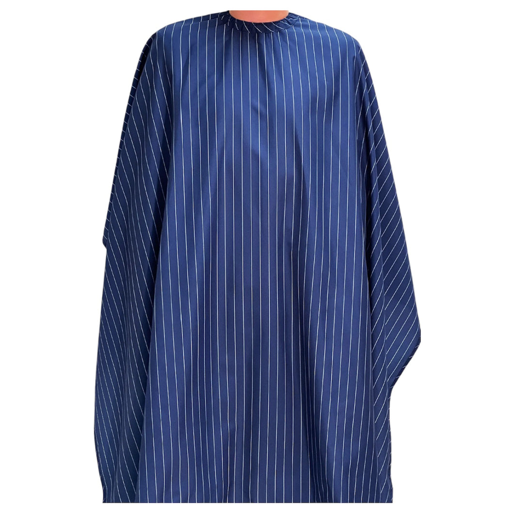 Barber Strong Blue Pinstripe Cape