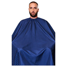 Load image into Gallery viewer, Barber Strong Blue Pinstripe Cape
