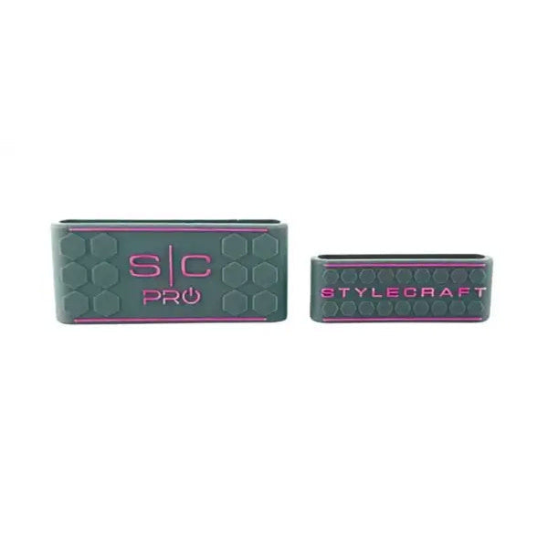 StyleCraft Clipper & Trimmer Grip Set Grey w/Pink