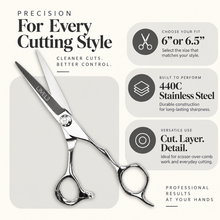 Load image into Gallery viewer, Level 3 Professional Hair Cutting Shears- Stainless Steel 440C

