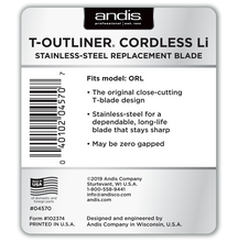 Load image into Gallery viewer, Andis Cordless T-Outliner Blade
