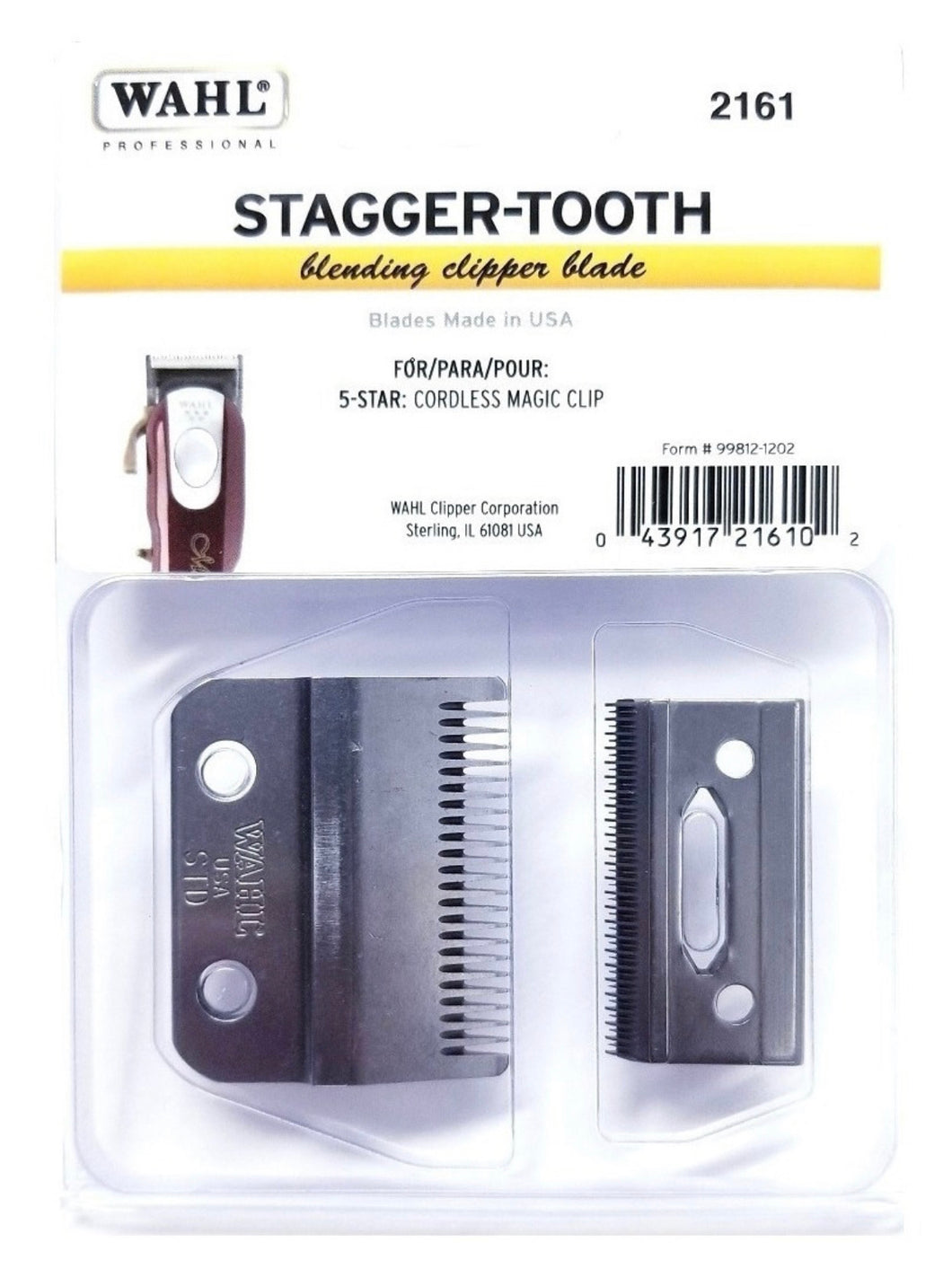 MAGIC CLIP CORDLESS STAGGER TOOTH CRUNCH 2 HOLE BLADE