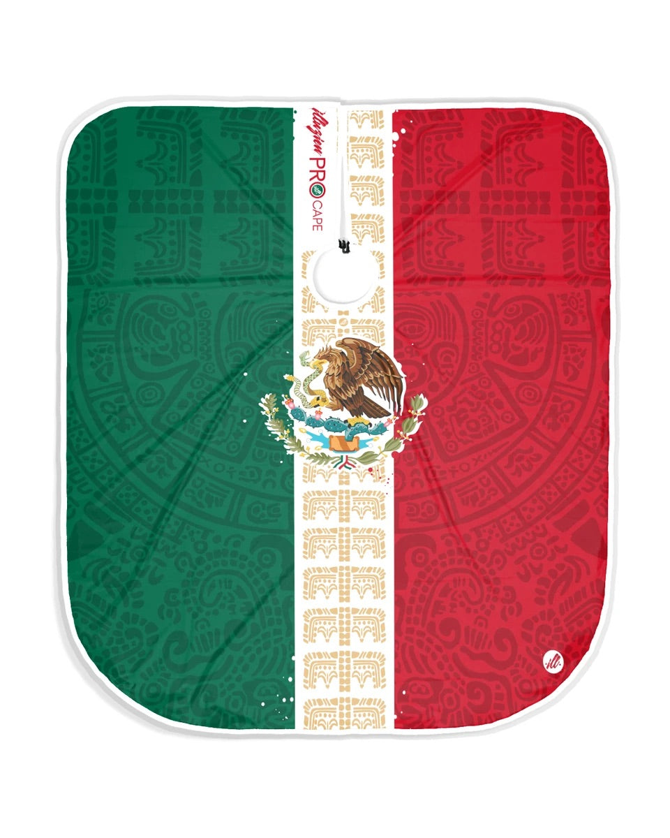 Mexican Flag Illuzien Barber Cape