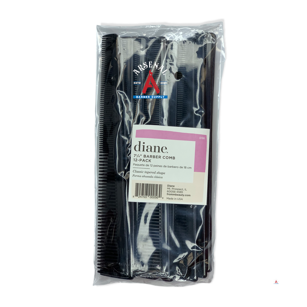 Diane Barber comb 7-1/2 Inch pack of 12